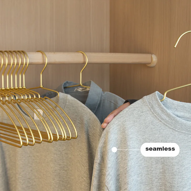 10 шт. металлические вешалки для одежды, противоскользящая бесследная юбка, сушилка для платья, вешалки для хранения из алюминиевого сплава, органайзер для гардероба