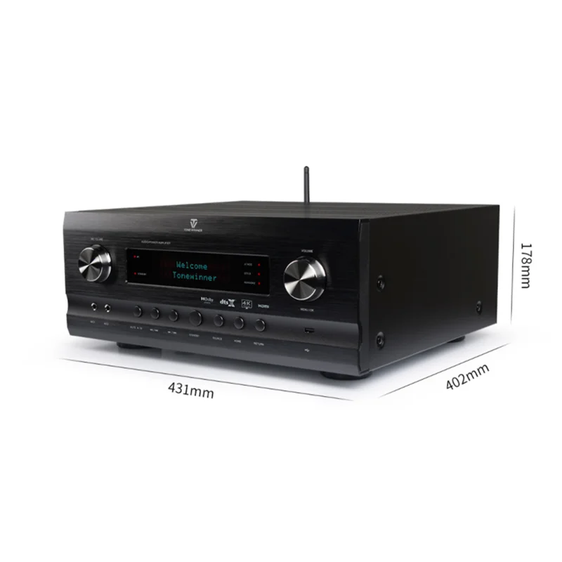 Winner HD-3100PRO Multi Functional Panoramic Sound And Shadow K Integrated Amplifier AV Receiver Decoding 7.3.4 /230W /120W/8Ω