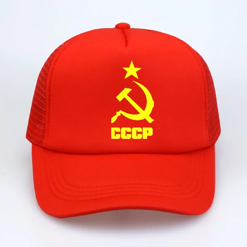 

CCCP USSR Russian Baseball Cap men100% cotton mesh Breathable snapback hat cccp letter gorras hombre