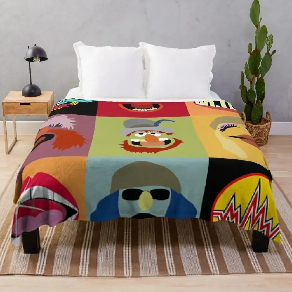 Dr. Teeth and the Electric Mayhem Throw Blanket Softest wednesday Kid'S Blankets