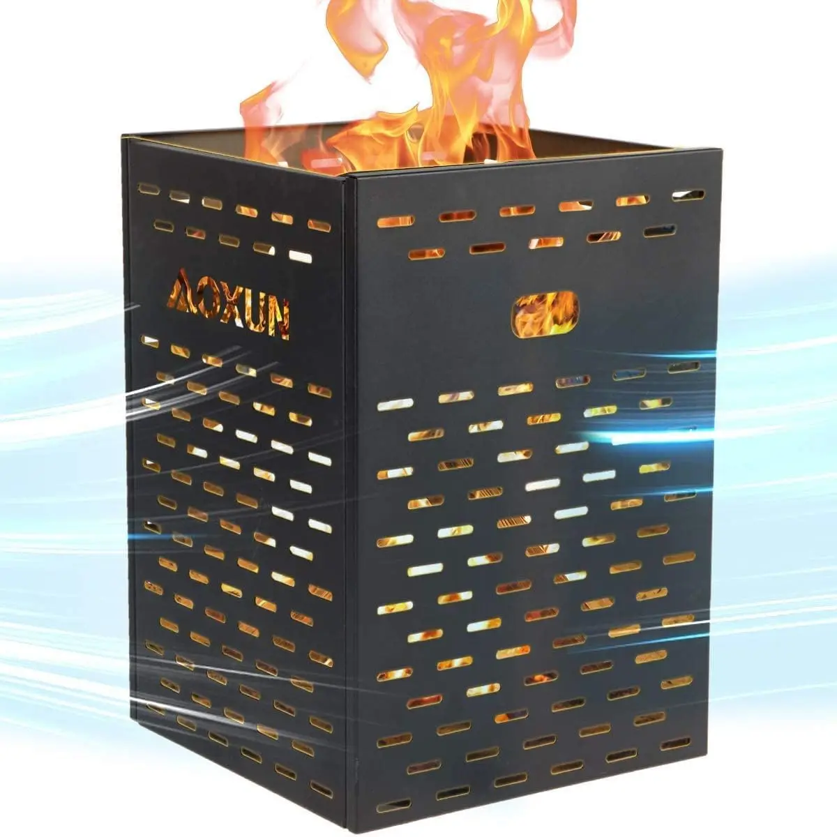 63 Gallon Ultra Thick Burn Barrel for Yard Waste - Heavy Duty Outdoor Incinerator Drum with Burn Cage for Paper