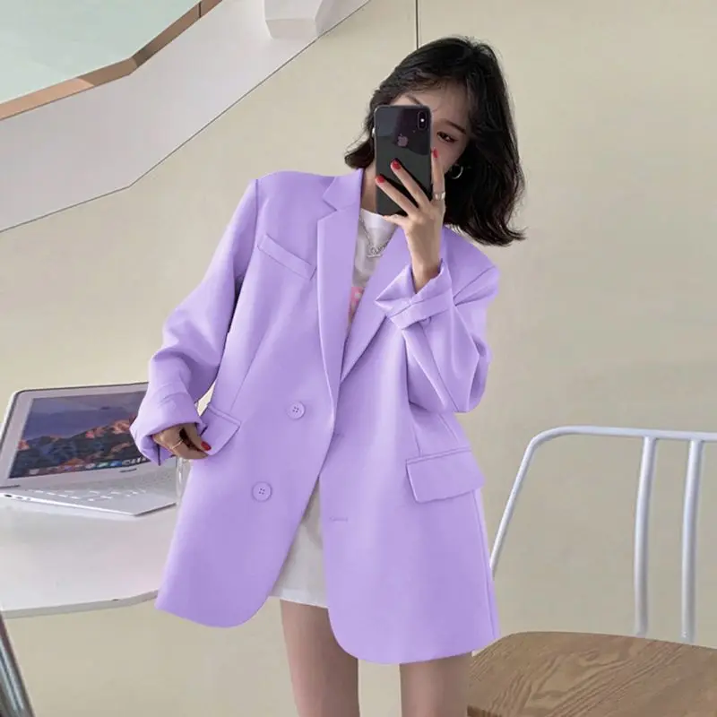 3-B15   Mint Mambo Blazer Women 2024 New Spring and Autumn Street Style High-enall Short Casual Suit