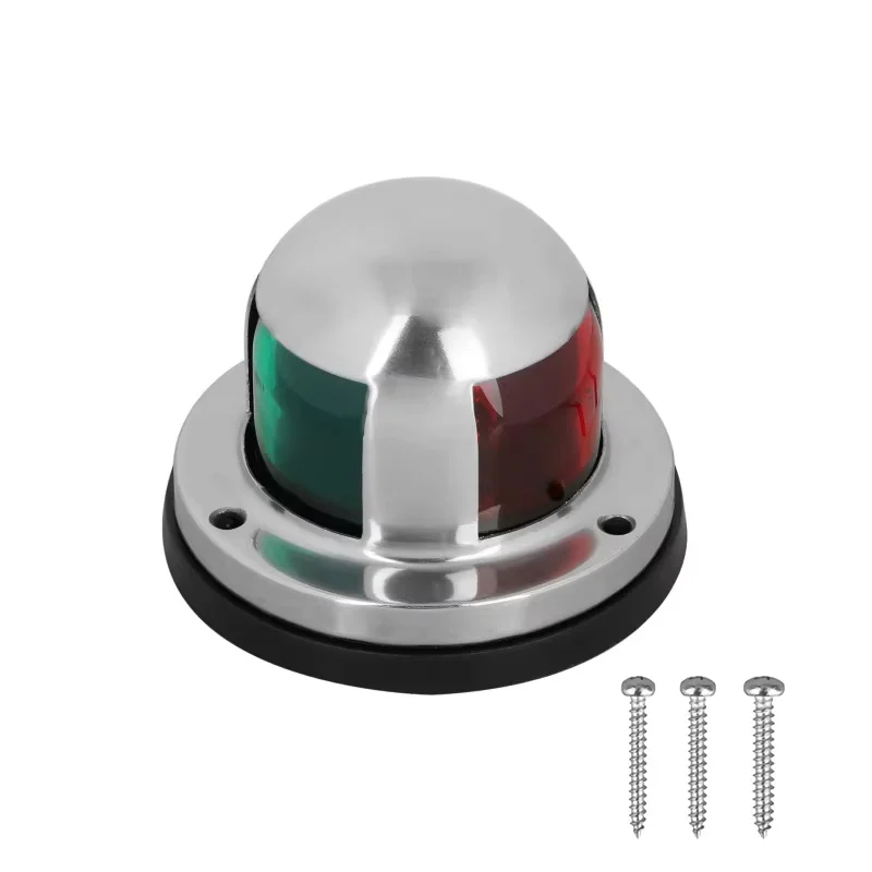 

ISURE MARINE Boat Navigation Lights, 12V IP65 Waterproof Signal Lamp Red Green LED Navigation Warning Light