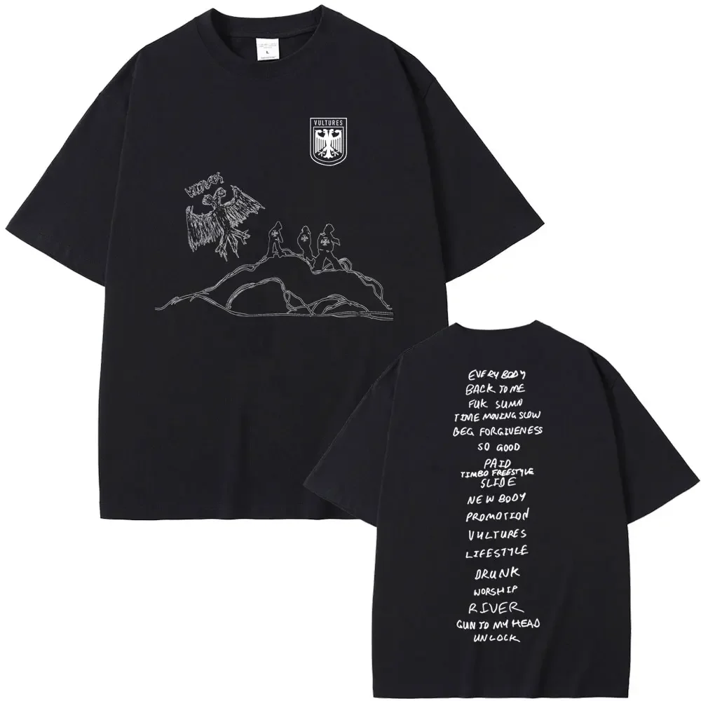 Camiseta gráfica para álbum de música nova do rapper Kanye West
