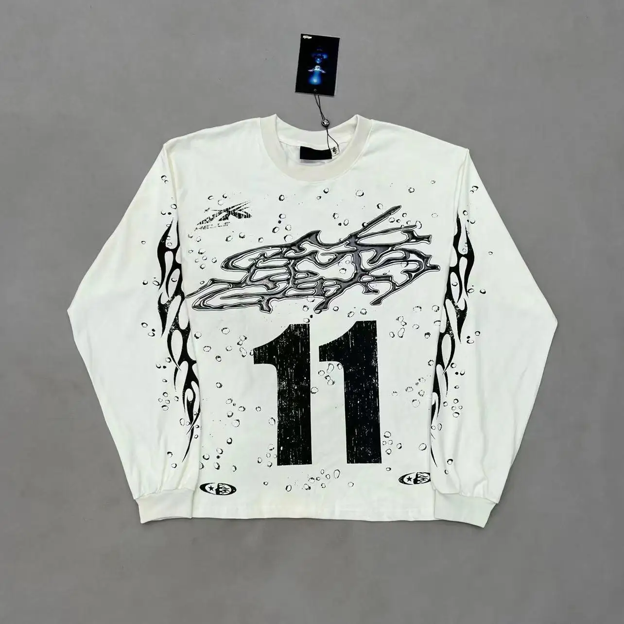 

ex Long Sve Printed Hoodie Casual Comfortable Fit Streetwear Sle round Ne Digital Pattern Winter Collection