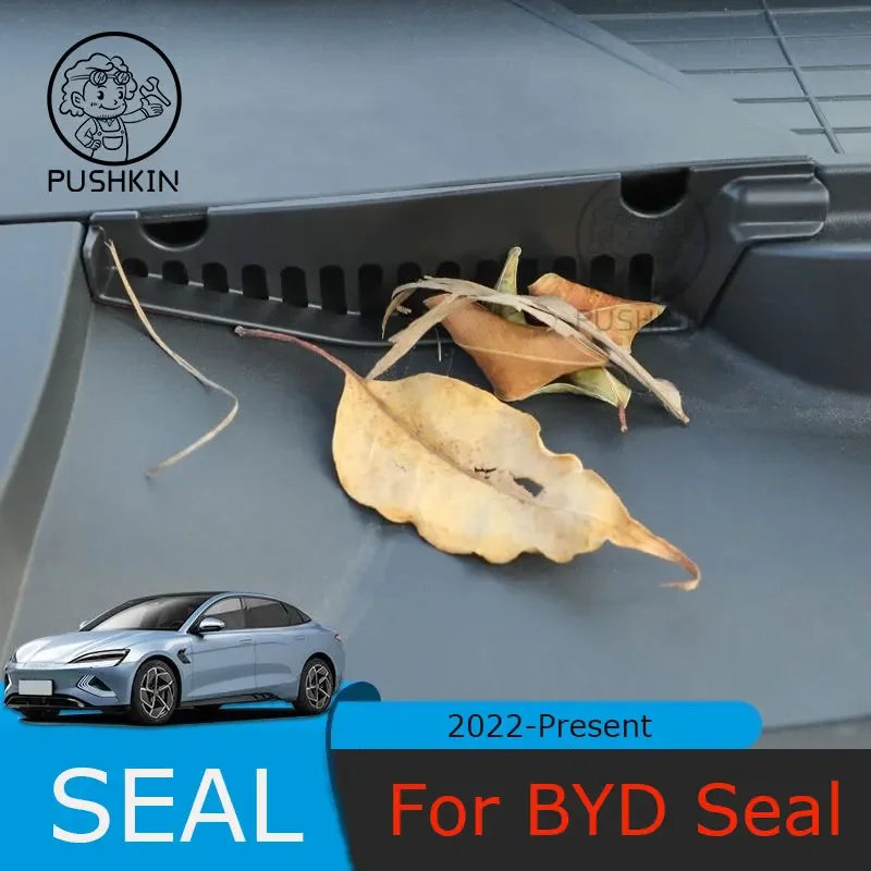 2PCS For Byd Seal  2022 2023 ATTO 4Front Engine Room Anti Blocking Cover Drainage Filter Screen Protective Cover Car Accessories