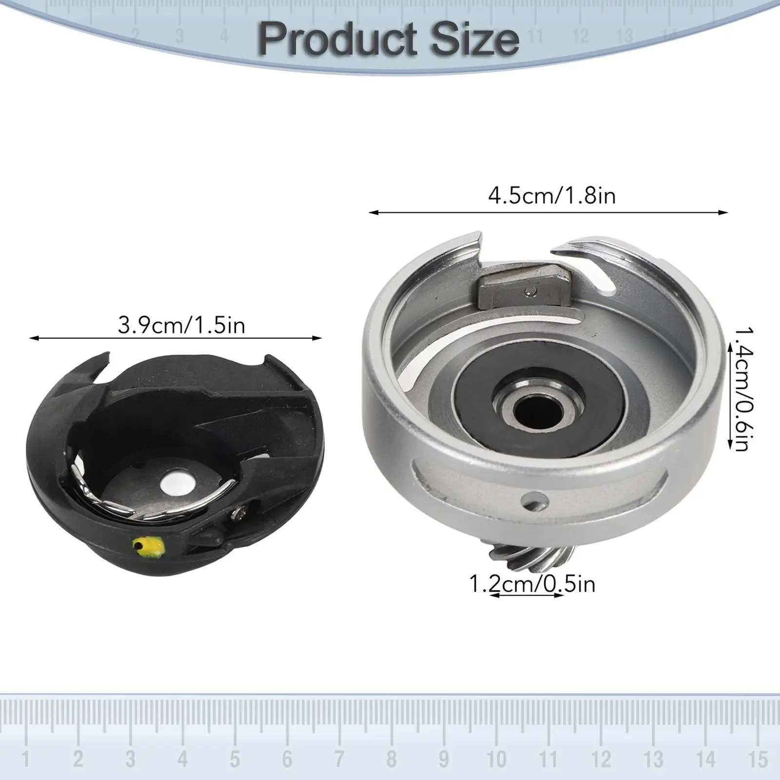 Conjunto de Caixa de Bobina para Máquina de Costura, Acessório de Substituição Durável em Plástico e Aço para NX400 RS250 PE770