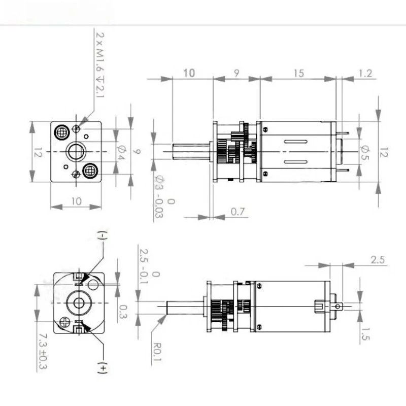 GA12-N20 تيار مستمر 3 فولت 6 فولت 12 فولت مايكرو ميتال موتور تروس عجلة تروس موتور 30 دورة في الدقيقة 50 دورة في الدقيقة 60 دورة في الدقيقة 100 دورة في الدقيقة 150 دورة في الدقيقة 200 دورة في الدقيقة 300 دورة في الدقيقة 600 دورة في الدقيقة 1000 دورة في الدقيقة #4
