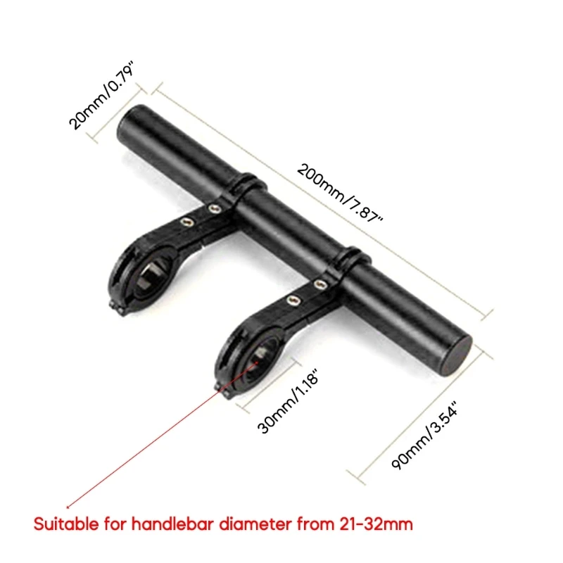 Bicycle-Handlebar Extension Multifunctional Long Extension Bike Bracket Double Bike Handlebar Bracket for Phone Mount