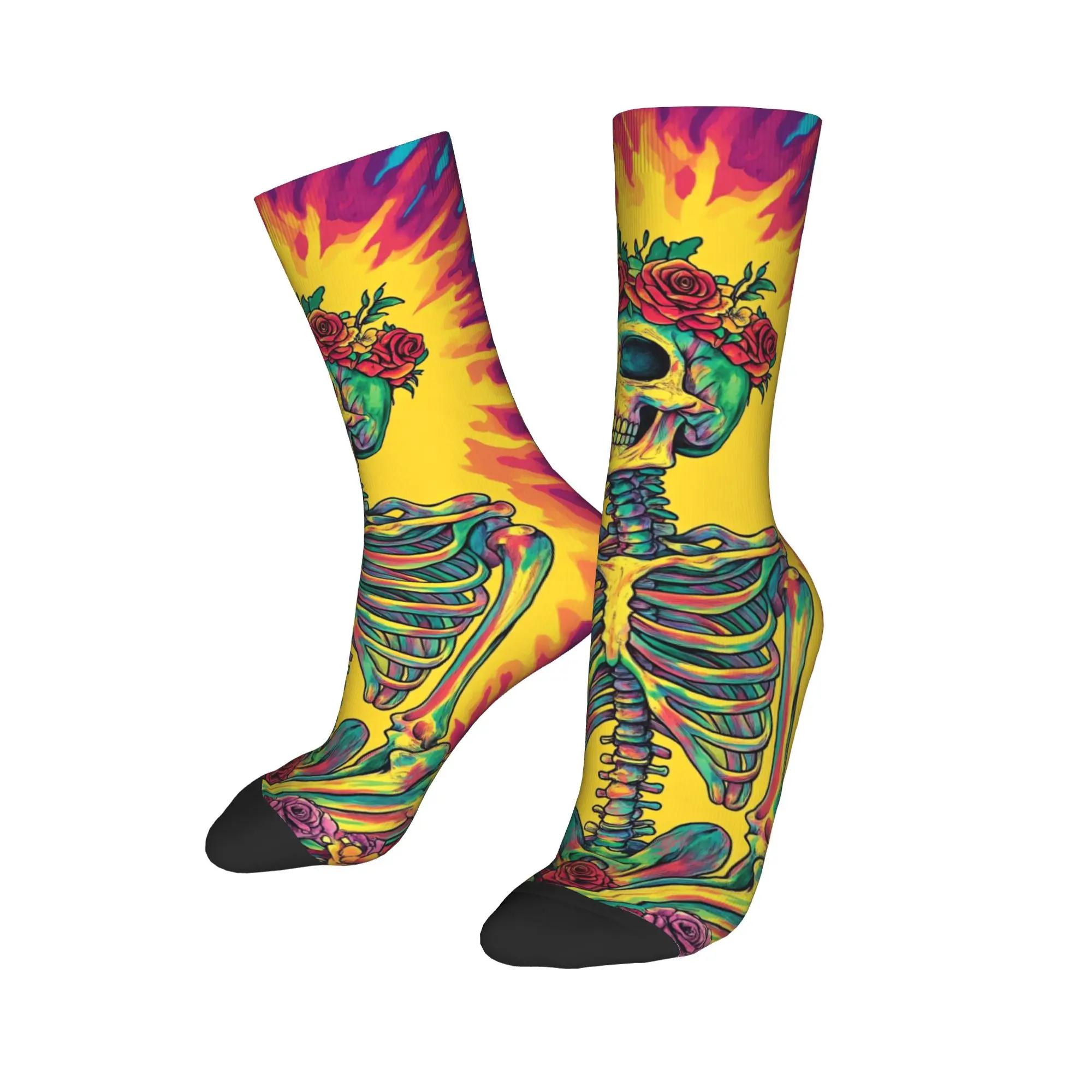 Men Socks The Meaning of the Grateful Dead’s  Stockings Autumn Gothic High Quality Socks Design Climbing Anti Slip Socks