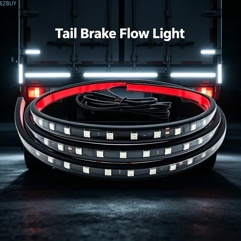 12v～24v対応のトラック用テールゲートランニングライト、カラーled車載用、後部警告灯、ウインカー、ブレーキランプ、後退灯、テールライトストリップ。