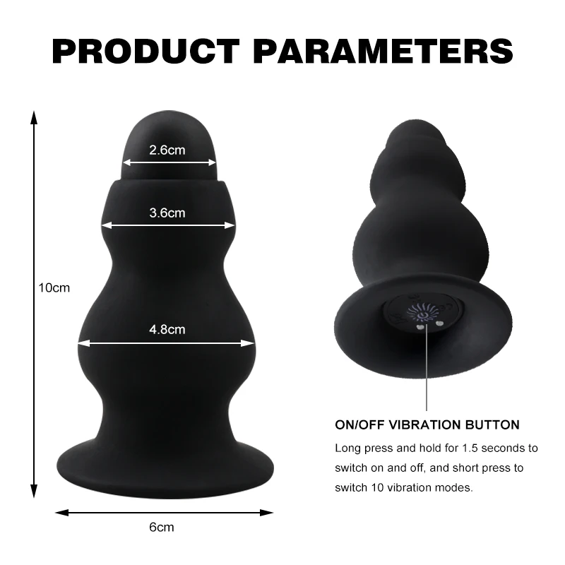 Big Vibrating Anal Plug Butt Plug Unisex Huge ButtPlug Sex Toys for Women Men Waterproof Thick Anal Stuffed Stopper Product