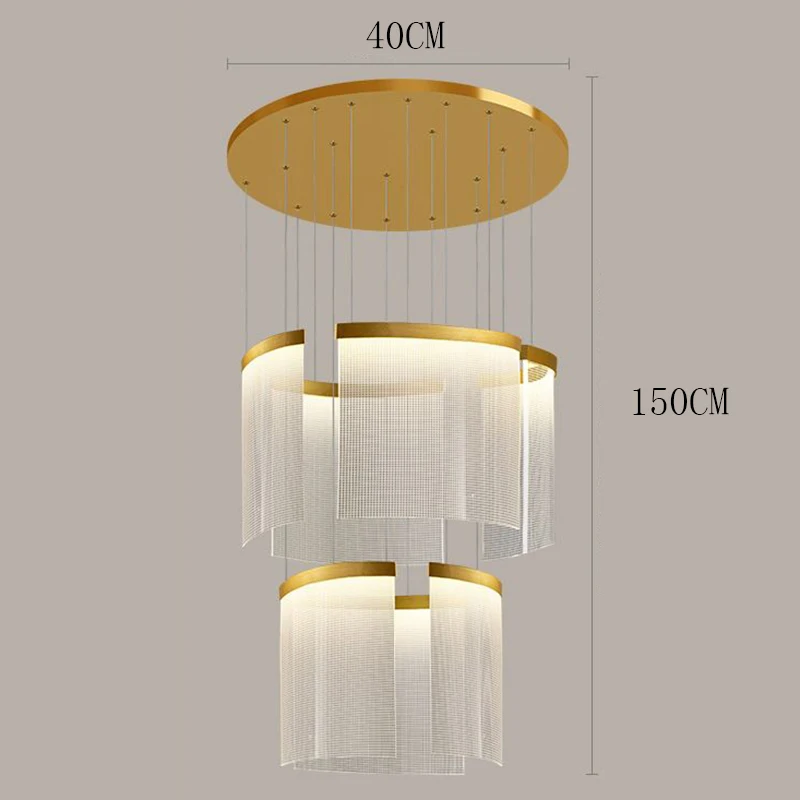 Moderne gouden trapleuninglamp Moderne eenvoudige woonkamerlamp led huisdecoratie binnenverlichting