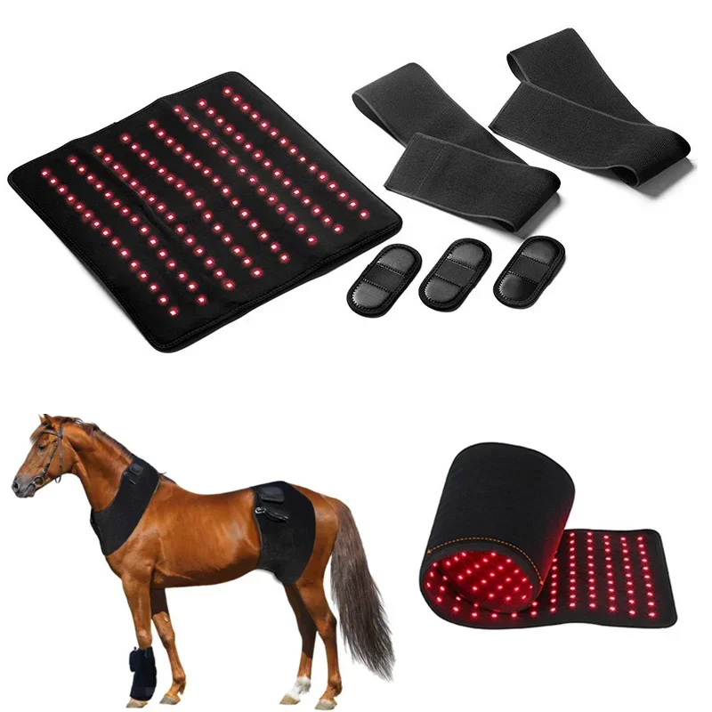 Pet Physical Therapy Belt Horses Care Near Infrared Hoof Pain Relief Flexible Red Light Therapy Horse Pad For Horse