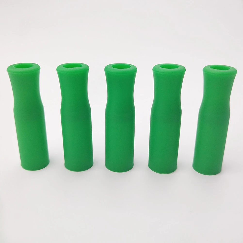 

100Pcs Silicone Straw Tips Reusable Soft Covers Protect Lips Teeth No Metal Taste Stainless Steel Straw Caps Eco-Friendly Covers