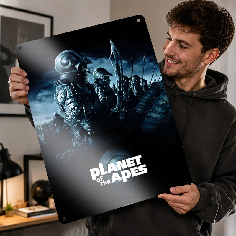 Planet Of The Apes Printed Posters Customized Metal Sign Cult Film Culture Wall Art Ideal For Media Room Hallway And Viewers