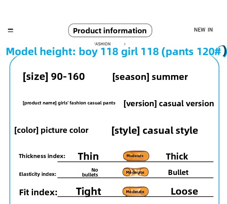 Teenager-Mädchen-Hosen, Sommer-Cargohosen mit Bändern für Mädchen, Jogginghosen, Kinderhosen, lässige, dünne Kinderkleidung für Mädchen von 2-6 Jahren – Detail 3