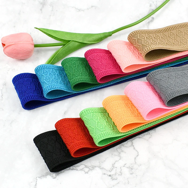 

2/5Meters Meetee 50mm Elastic Band for Pants Waist Garment Decor Stretch Tape Trousers Belt Rubber Ribbon DIY Sewing Accessories