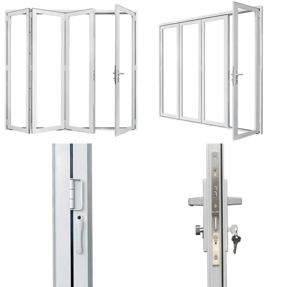 2026 Folding Garage and Iron Doors Used with Aluminum Profile for Gate Made in China YY Doors