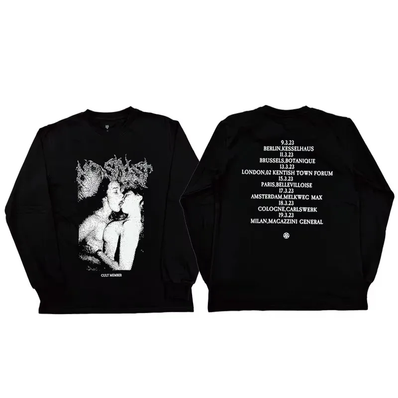 High New 2025 Men eu tour merch Destroy Lonely nostlist T Shirts T-Shirt Hip Hop Skateboard Street Cotton T-Shirts Tee Top #E89