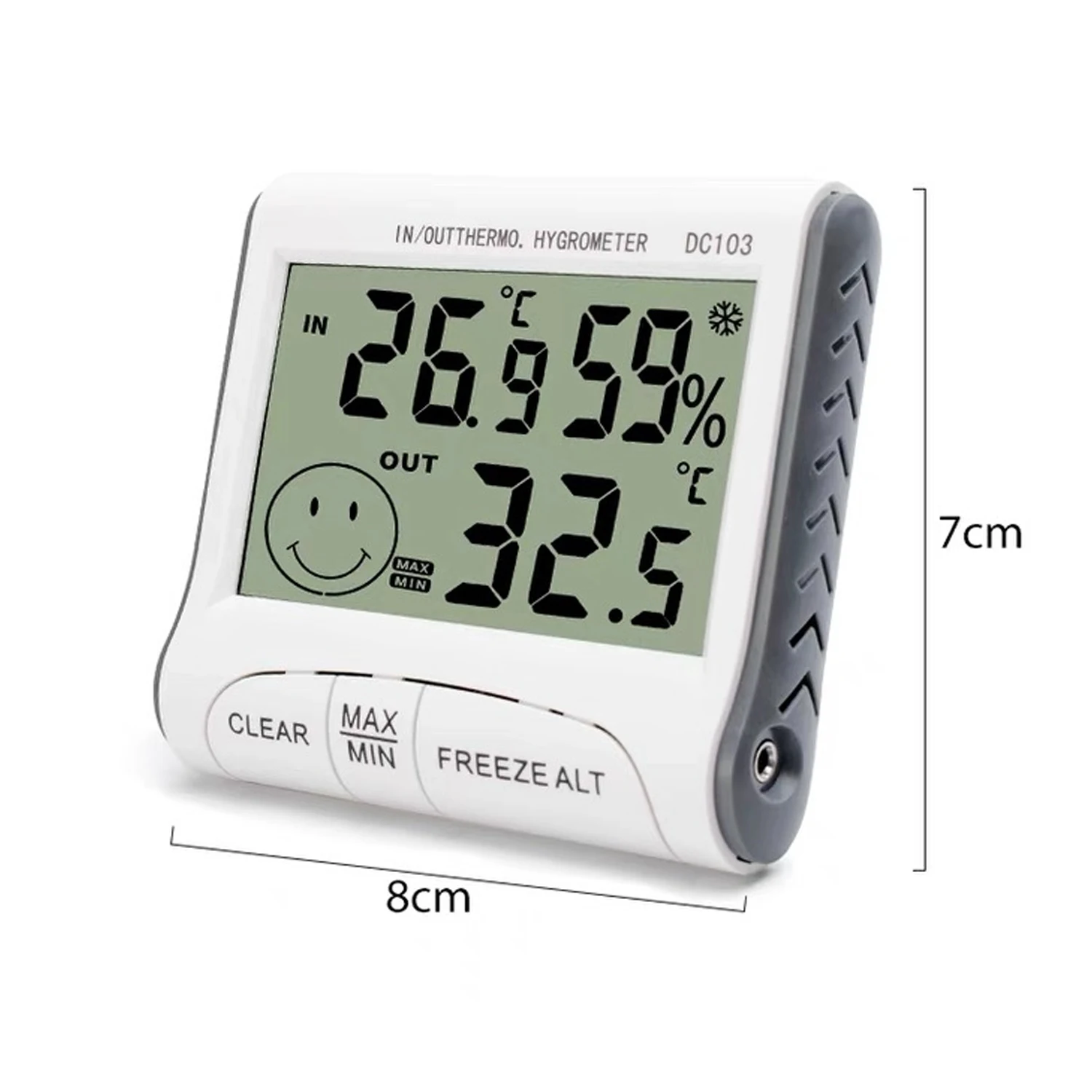 FinyDreamy LCD Digital Thermometer Hygrometer Indoor Room Temperature Humidity Meter Sensor Gauge Weather Station Eyelash Timer