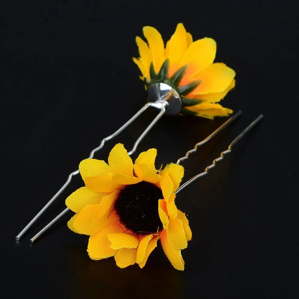 10PCS Daisy Sunflower Bridal Wedding Hair Hair Clips hair pins flower hair pins bride hair pins hair for women