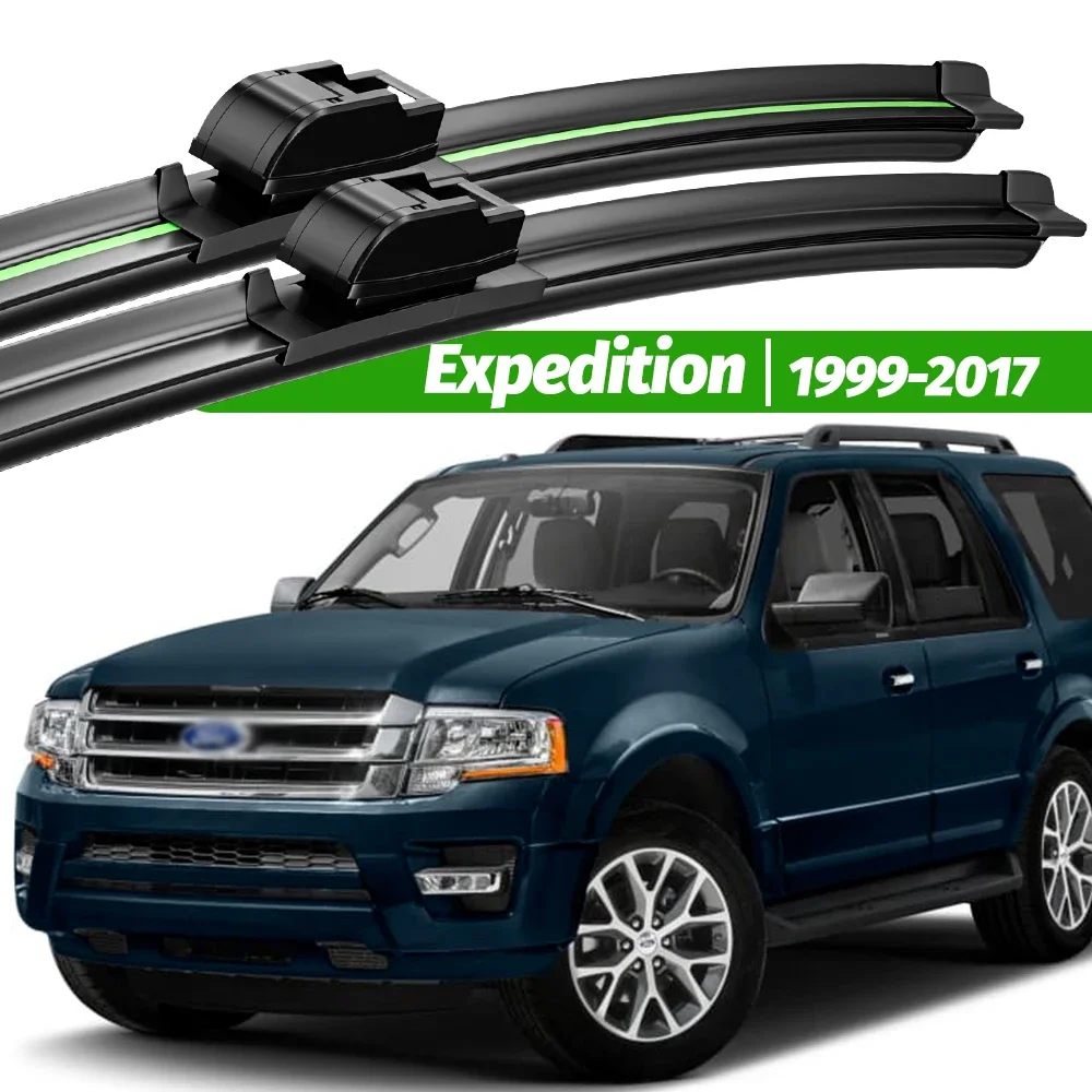 Ford Expedition 1999-2017 용 앞 유리 와이퍼 블레이드 2000 2005 2007 2009 2015 2016 앞 유리 창 액세서리, 2 개