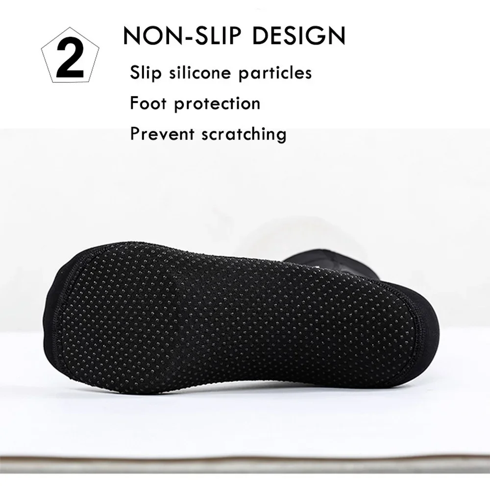 Chaussettes de plongée en néoprène coordonnantes unisexe, bottes d\'eau de natation, bottes de plage, chaussures de combinaison chaudes, plongée
