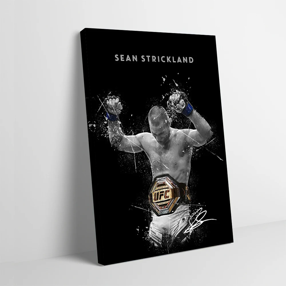 Sean Strickland Printing Poster Customizable Pictures Wall Art Canvas Painting Gift for Gaming Room Decoration Home Interior