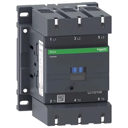 New Original Schneider Electric LC1D15000M5C LC1D15000M7C Q7C F7C AC220V 110V 380V Contactor 150A Load 75KW-380V Standard TeSys