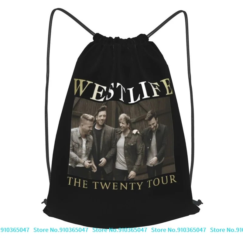 

Westlife The Twenty Tour 2019 Drawstring Backpack Vintage Art Print Personalised Bags For Travel Sports Bag