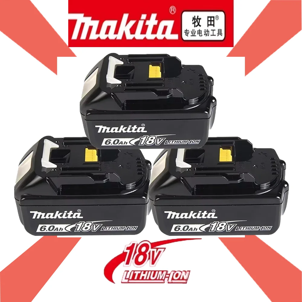 

3C certified 18V Makita 6Ah/5Ah/3Ah battery for replacing 18V Makita Power Tools BL1830B BL1850B BL1860B BL1815 lithium battery