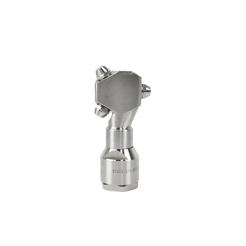 2025 Hot Sale 360° Stainless Steel Rotary Cleaning Nozzle Fan Spray Head for Bottle Jar Industrial Humidifier
