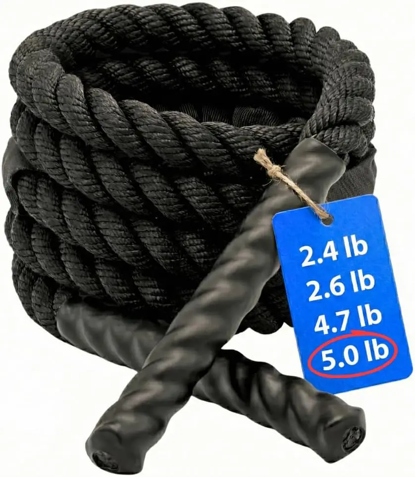 

Утяжеленная скакалка для мужчин и женщин - для фитнеса, силовых тренировок, кардио и похудения, вес от 1 до 2,3 кг