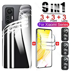 Water Gel 9IN1 on For Xiaomi Mi 12 Lite Not Glass Screen Protectors+Back on For Mi 12X 12 Pro 12S 12 S Pro Ultra Hydrogel Film