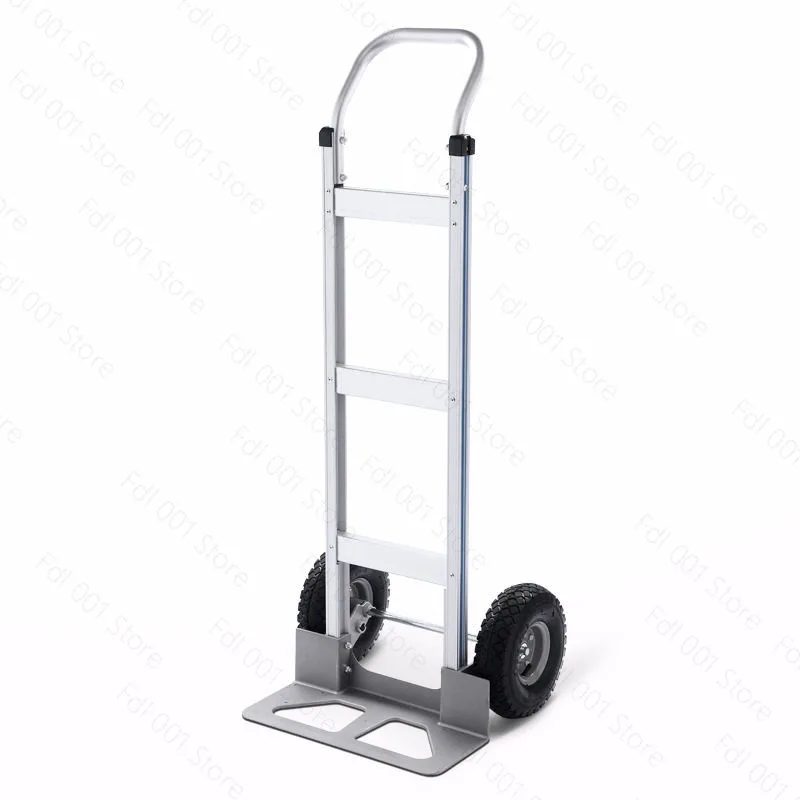 Two Wheel Hand Truck Construction Transport Trolley Portable Warehouse Freight Handling Transfer Cart