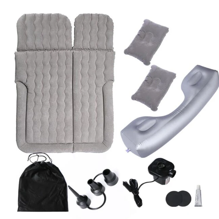 Damei Moisture-proof Foldable PVC Flocking SUV Car Travel Mattress Airbed Back Seat Cover Inflatable Twin Mattress Air Bed Wave
