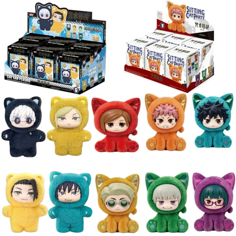 EAKI Original Anime Jujutsu Kaisen Sitzende Katze Party-Serie Blind Box Mystery Box Sakamoto Days Anime-Figur Fans Lieblingsgeschenke