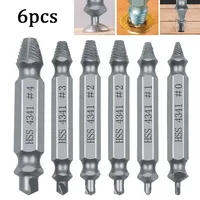 Damaged Screw Extractor Drill Bit Set Stripped Screw Remover Extractor Double Side Drill Out Easily Take Out Demolition Tools