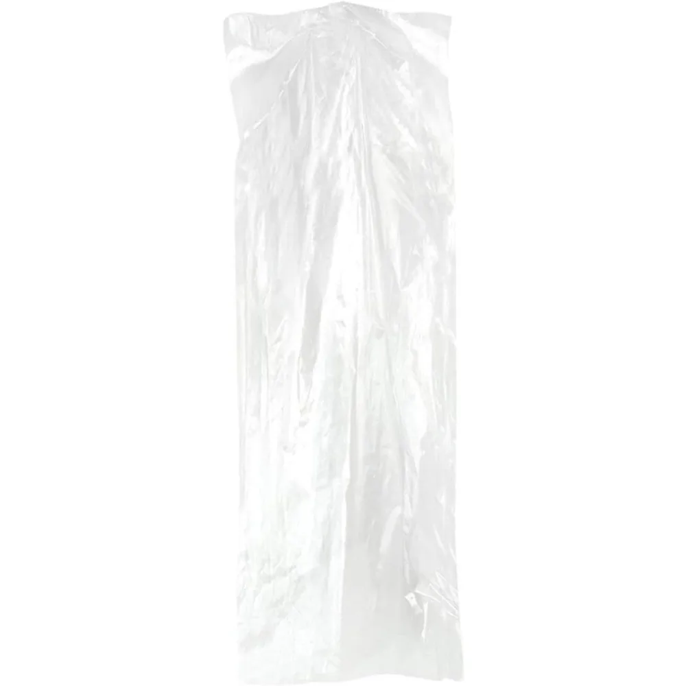 

100-Pack Transparent Garment Bags for Suits, Clothing, Gowns, and Dresses - Dustproof and Waterproof Storage, 60 x 150 cm