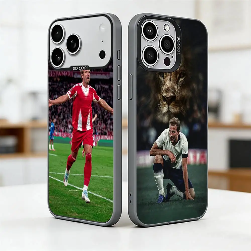 

Harry Kane Phone Case For iPhone 17,16,15,14,13,12,11 Plus,Pro Max,XS,Colored Silver Plated Inside Cover