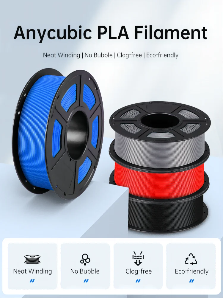 Anycubic PLA-filament 1,75 mm 1 kg/rol voor FDM 3D-printer Afdrukken Kunststof verbruiksartikelen Materiaal voor Kobra 2 Neo Pro Max Plus - afbeelding 2