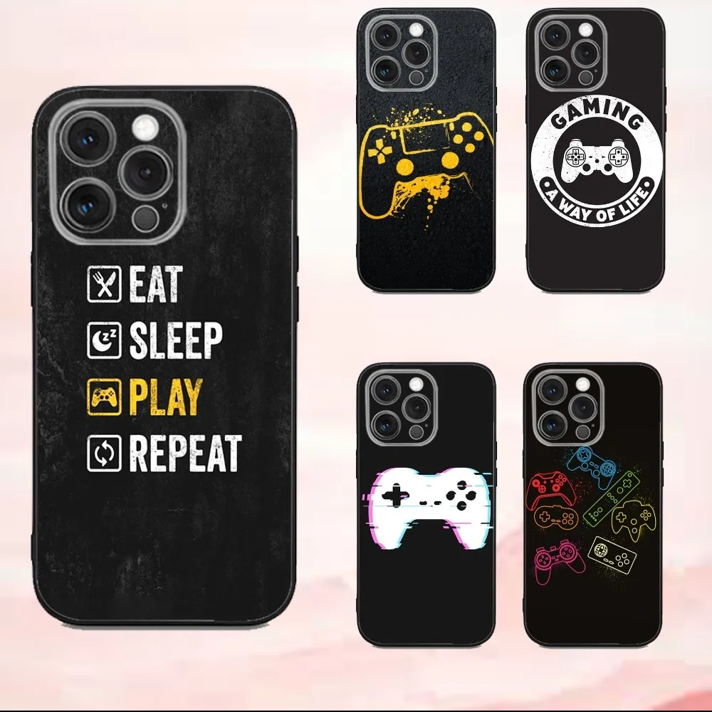 

Gamer GamePad Phone Case For iPhone16,se4,15,14,13,12,11,Pro,X,XS,Max,XR,Plus,Mini Soft Black Cover