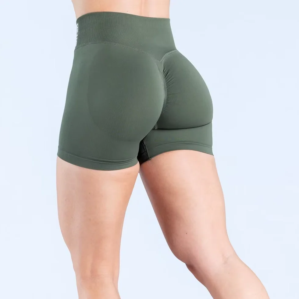 BLAZEMOVE Pantaloncini dinamici Palestra Fitness Allenamento Abbigliamento Pilates Pantaloncini sportivi Vita alta Senza cuciture Pantaloni in tre parti Pantaloncini da yoga