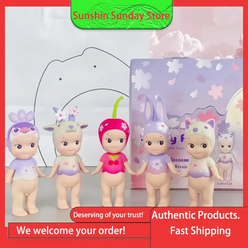 

Authentic Sonny Angel Night Sakura Series Blind Box Toy Gift Trendy Toy Figurine Doll Hanging Ornament Collectible Figurines