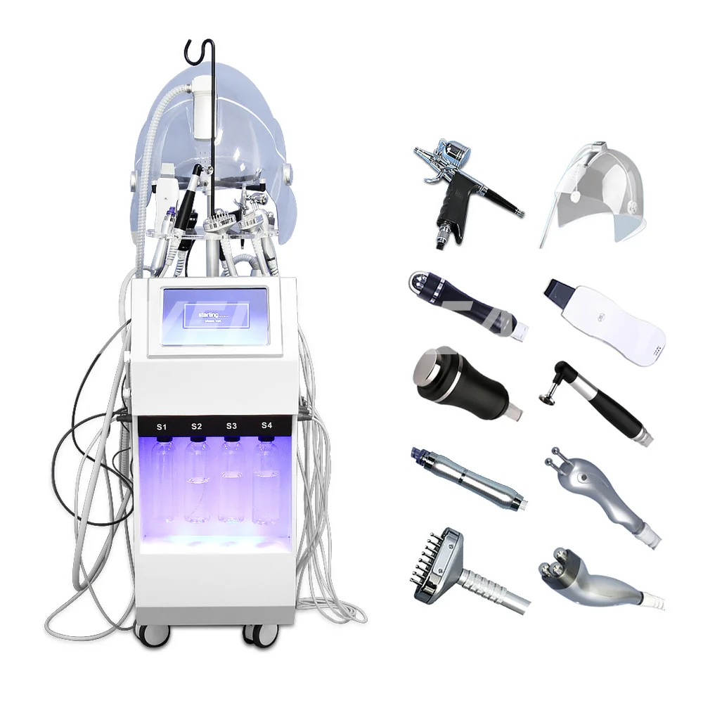 Multifunctional 11 In 1 Microdermabrasion Hydro Machine For Skin Care Tightening Aqua Peeling Face Cleaning hydrafacy machine