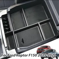 Center Console Organizer Tray for Ford F150 2015 2016 2017 2018 2019 2020 Armrest Storage Secondary Car Box ABS Accessories