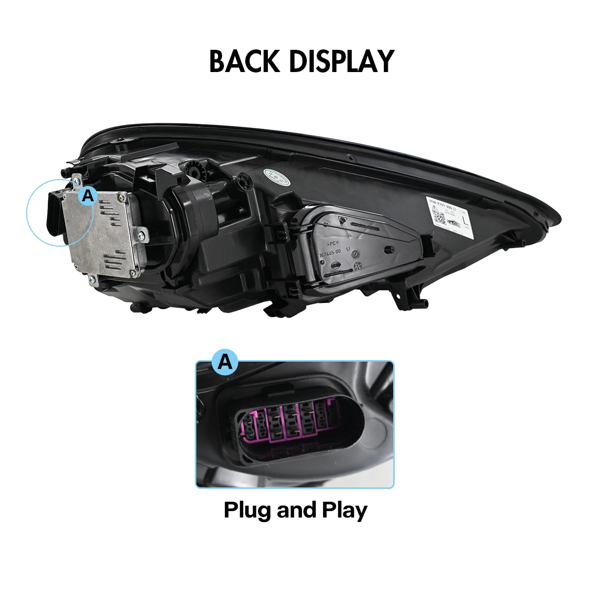 Paar Projektorlinsen-LED-Scheinwerfer für Halogen-Xenon Porsche Panamera 970.1 2010 2011 2012 2013 Hellere Scheinwerfer – Detail 5