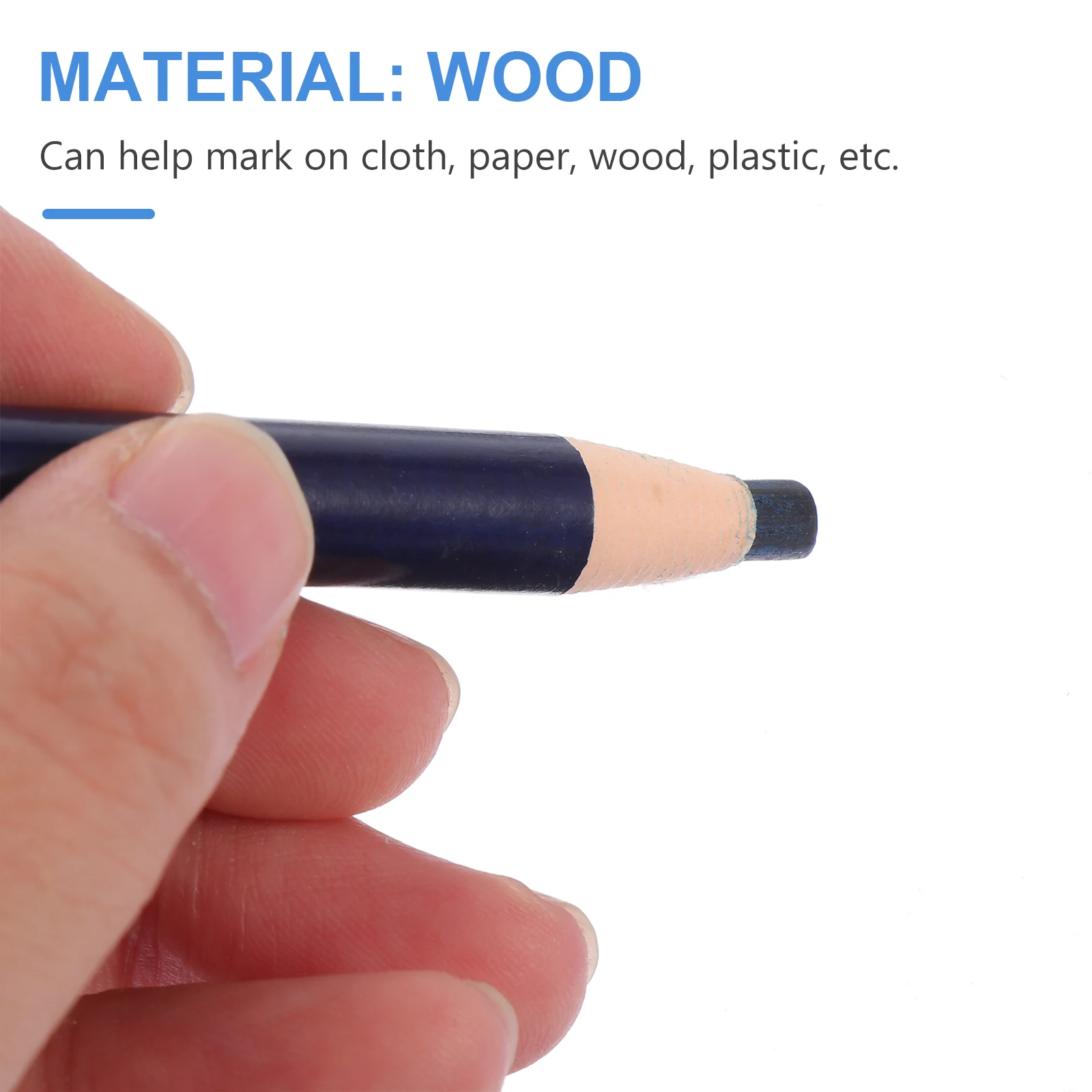 

12pcs Sewing Markers Wood Mechanical No Cutting Pens Multifunction Travel Thread Machine Eco Friendly Durable Bamboo Strong