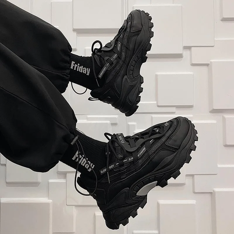 

Men's Shoes 2025 New Autumn Trendy Brand Torre Men's Thick Sole Increased Casual Flow Reflective Sports Running Trendy Shoes